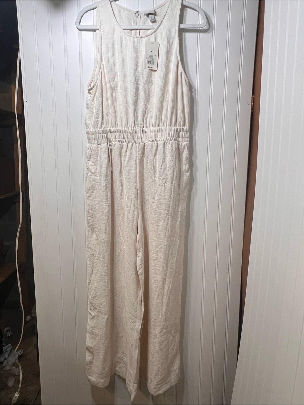 Target a.new.day™ Sleeveless Cream Jumpsuit